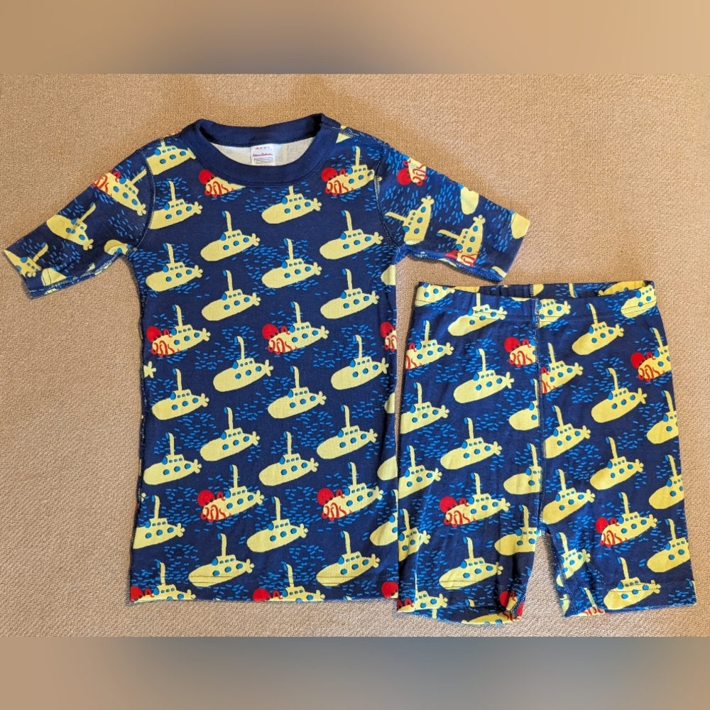 Hanna Andersson Kids Boys Yellow Submarine Organic Cotton Pajamas Set
